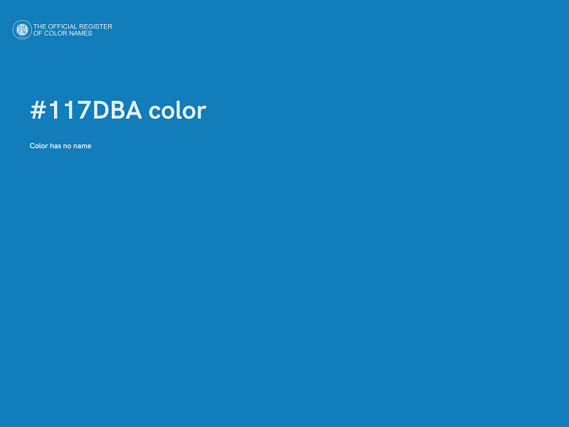 #117DBA color image
