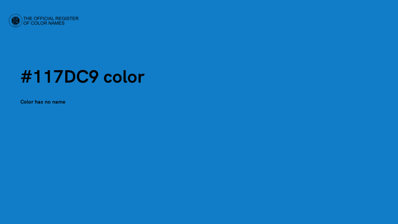 #117DC9 color image