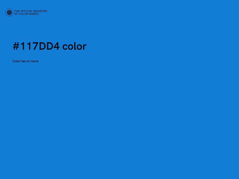 #117DD4 color image