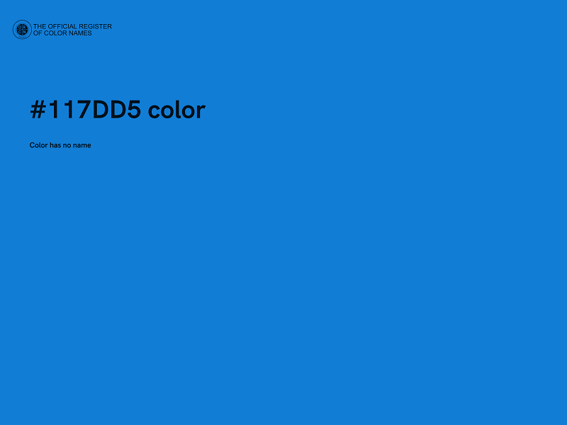 #117DD5 color image