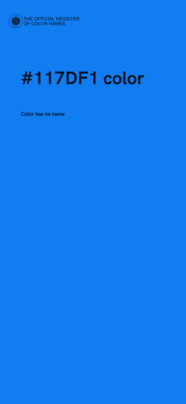 #117DF1 color image