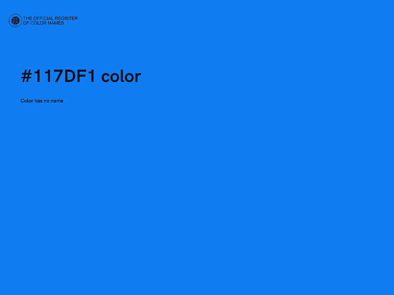 #117DF1 color image