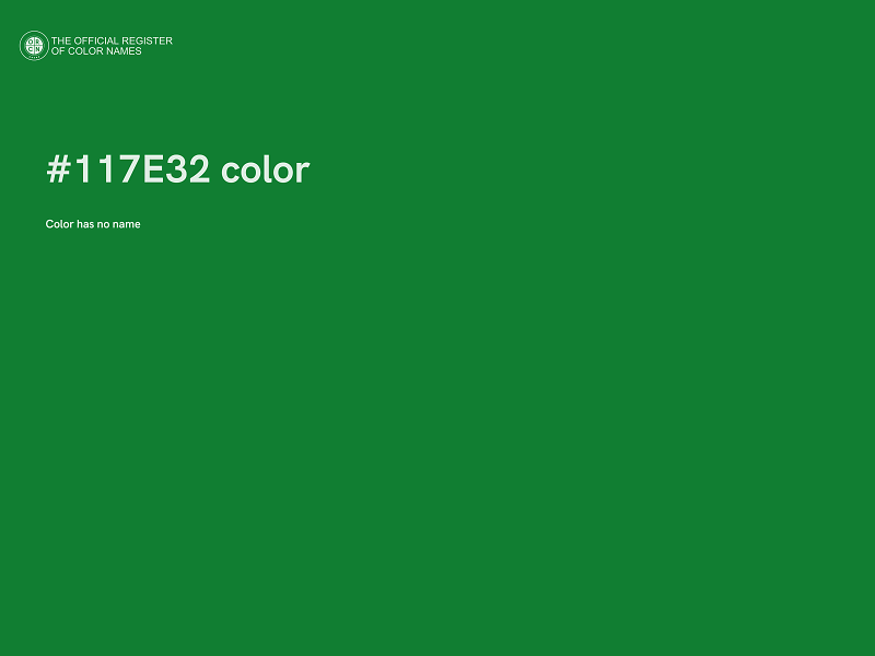 #117E32 color image