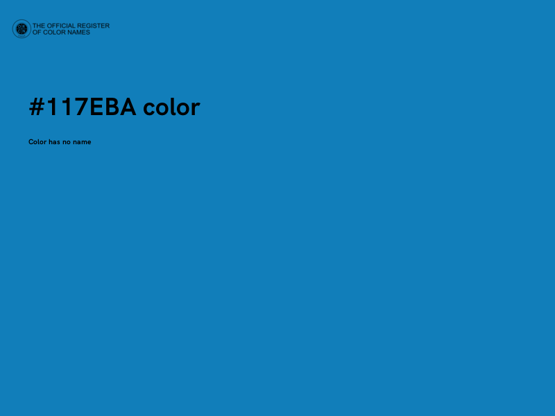#117EBA color image