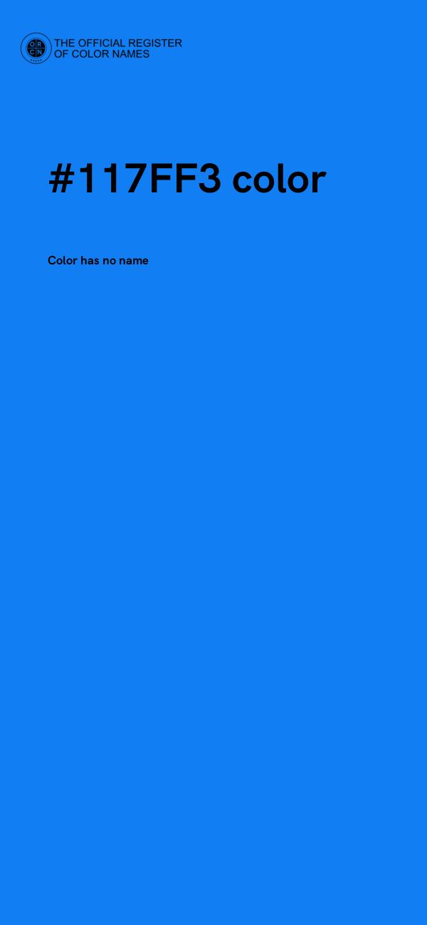 #117FF3 color image