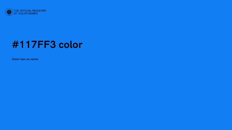 #117FF3 color image