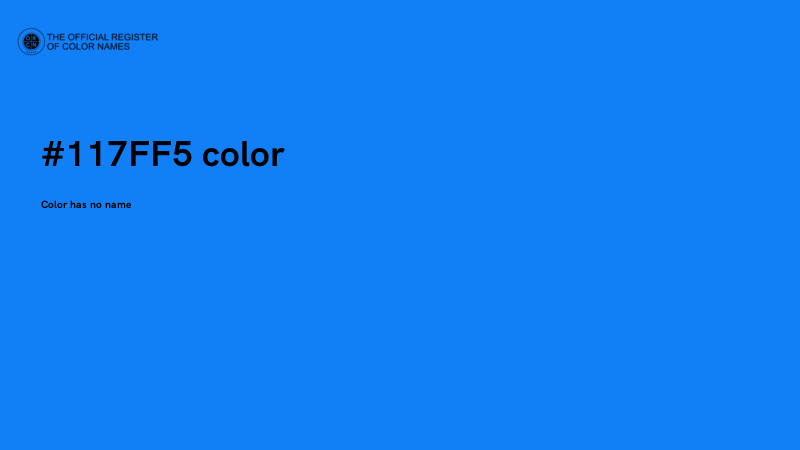 #117FF5 color image