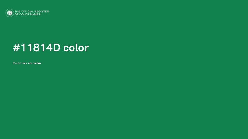 #11814D color image