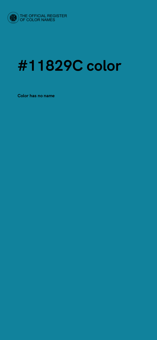#11829C color image