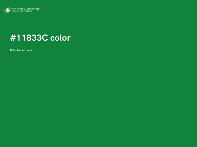 #11833C color image