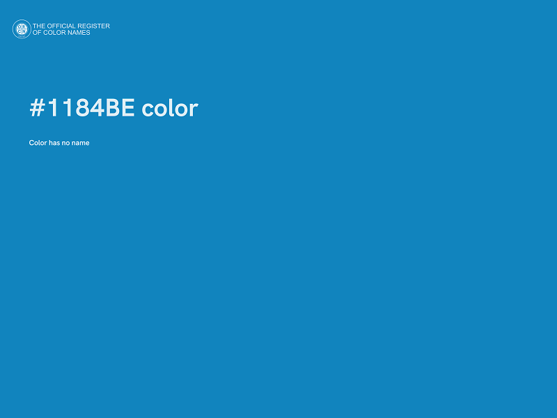 #1184BE color image