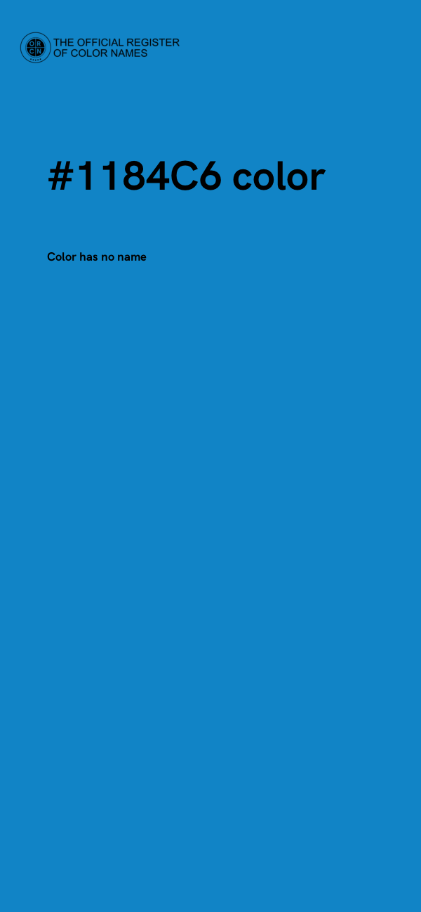 #1184C6 color image