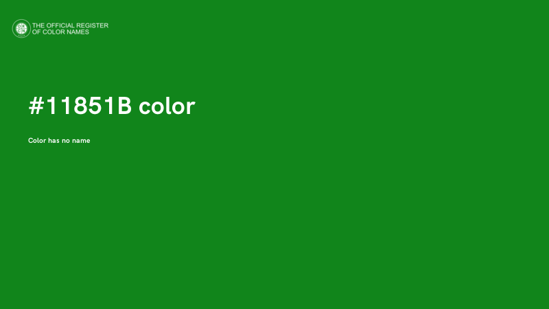 #11851B color image
