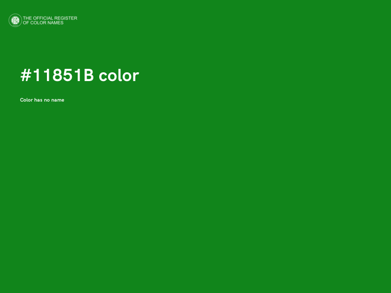 #11851B color image
