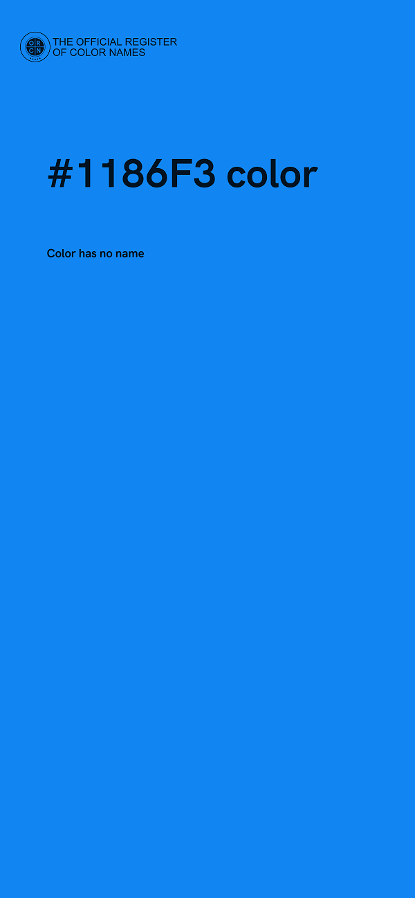 #1186F3 color image