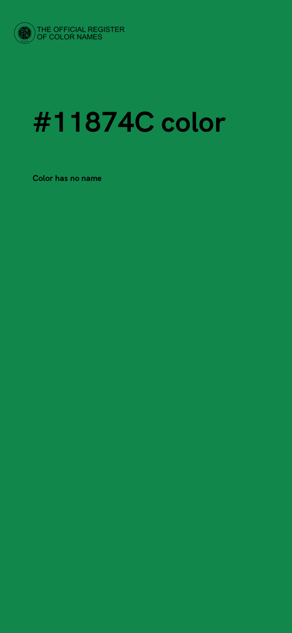 #11874C color image