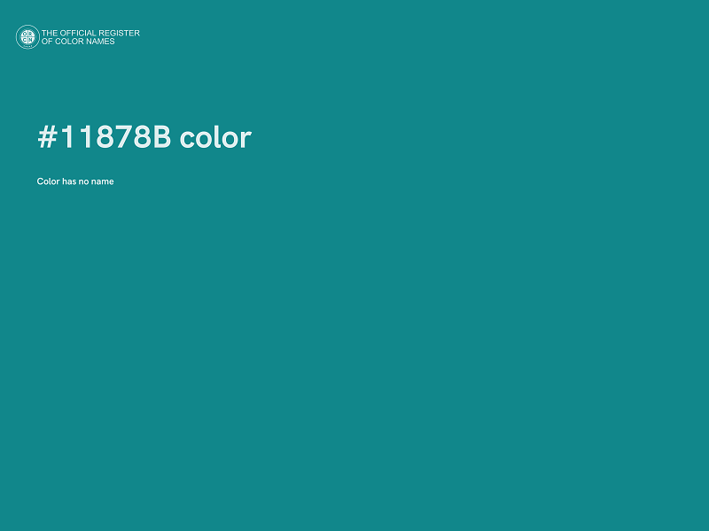 #11878B color image
