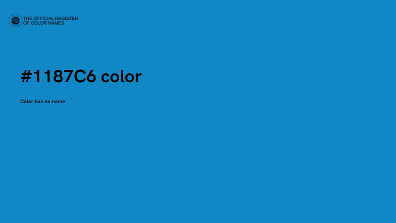 #1187C6 color image