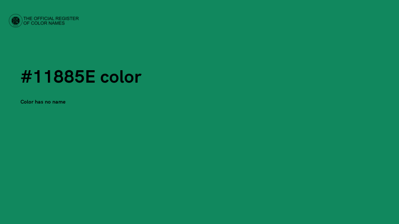 #11885E color image