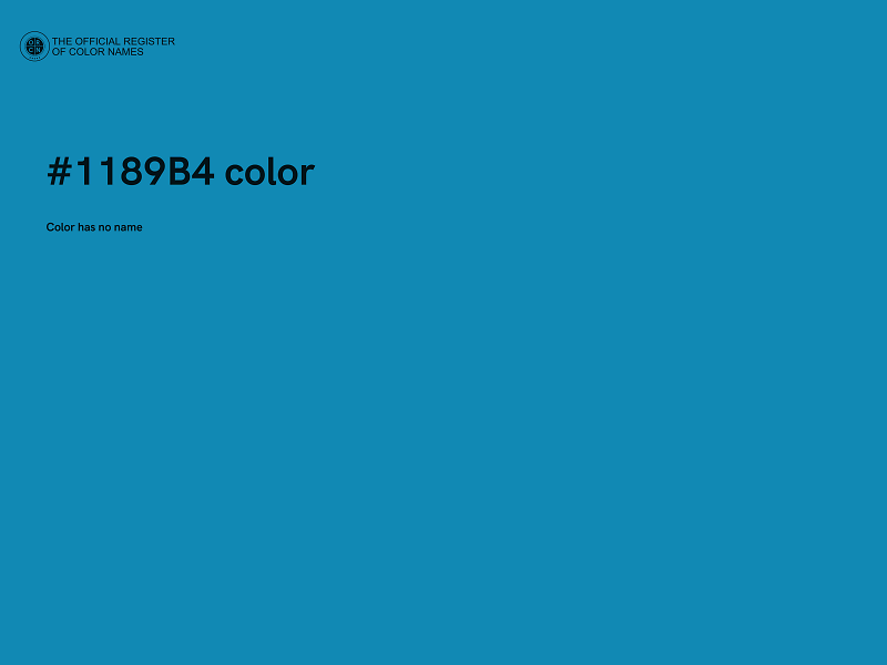 #1189B4 color image