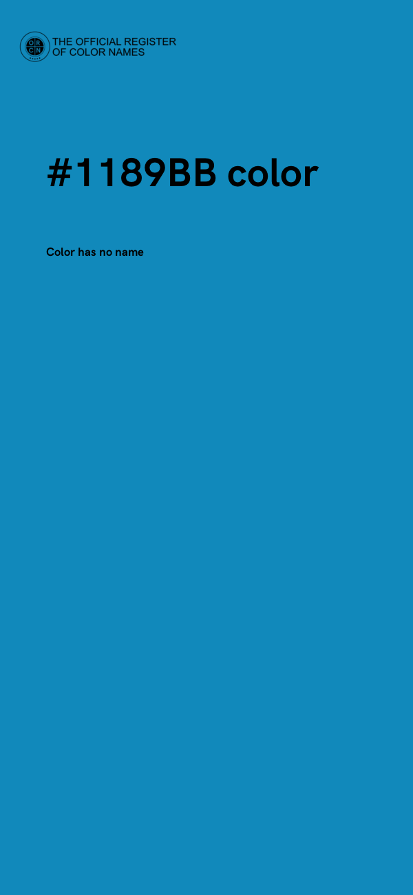 #1189BB color image