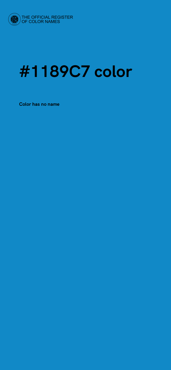 #1189C7 color image