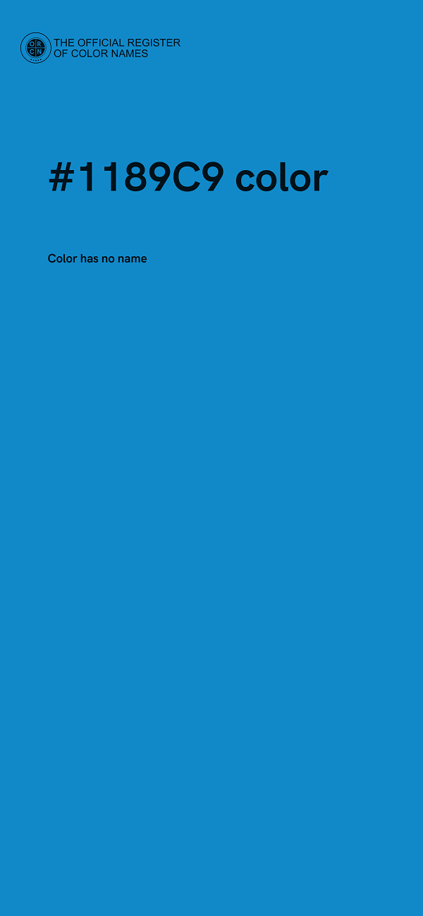 #1189C9 color image
