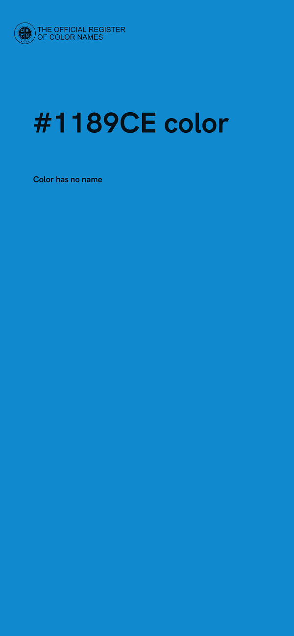 #1189CE color image