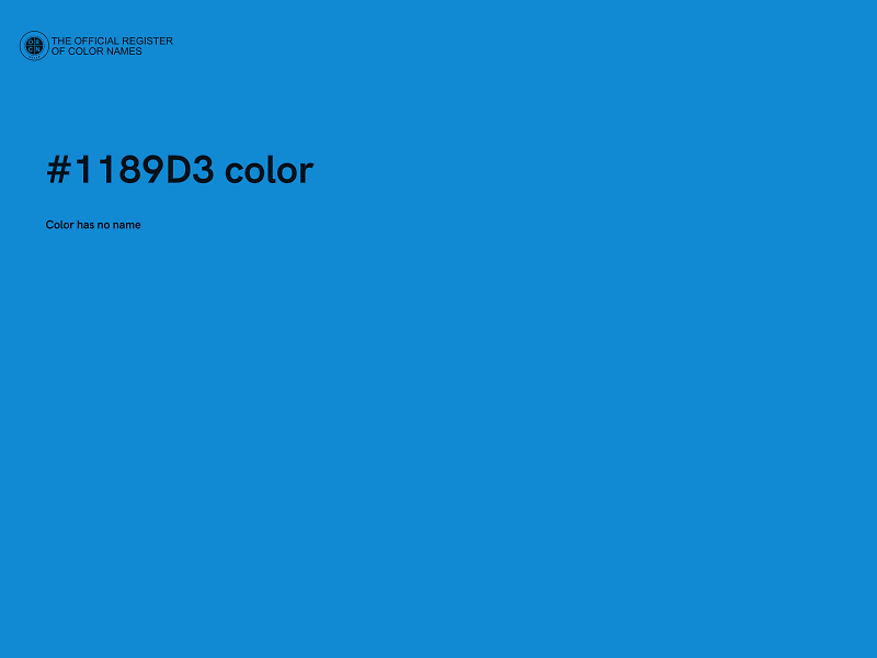 #1189D3 color image