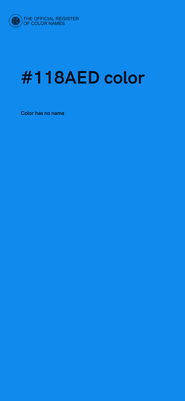 #118AED color image