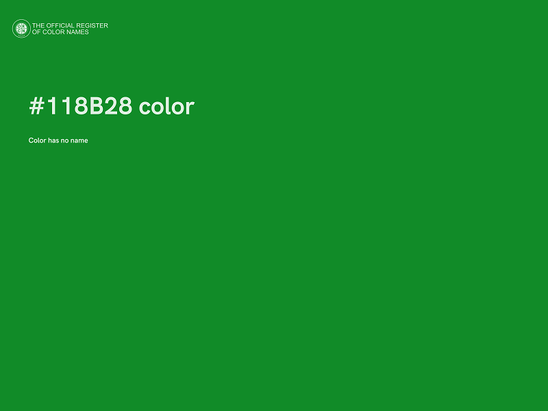 #118B28 color image
