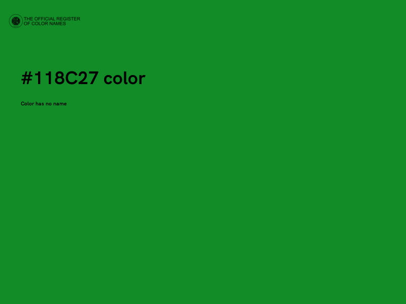 #118C27 color image