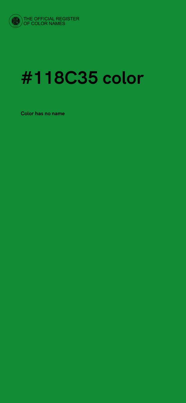 #118C35 color image
