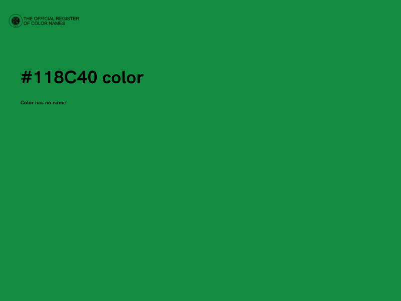#118C40 color image