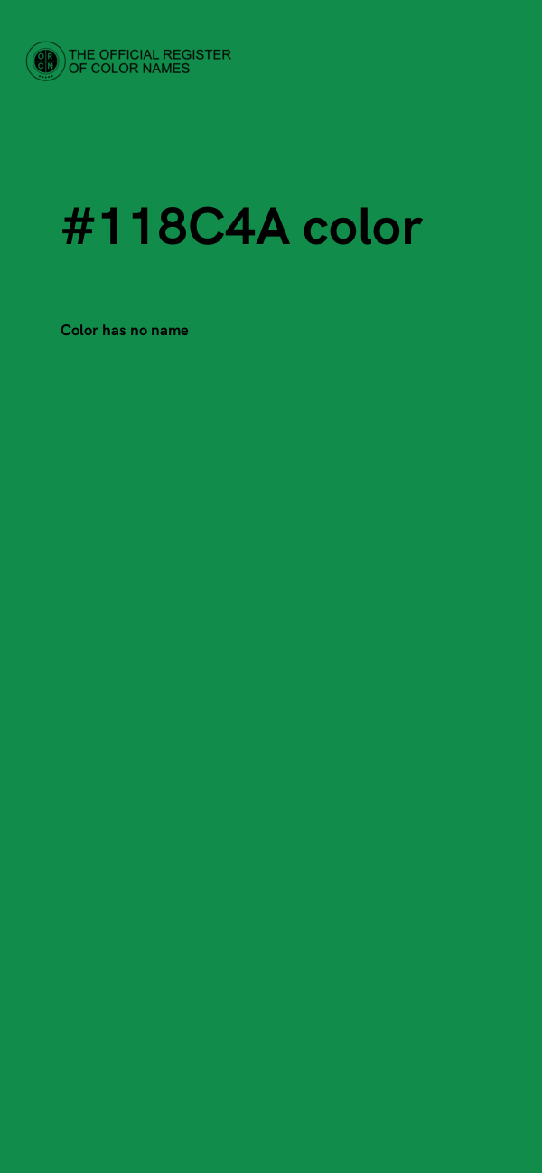 #118C4A color image