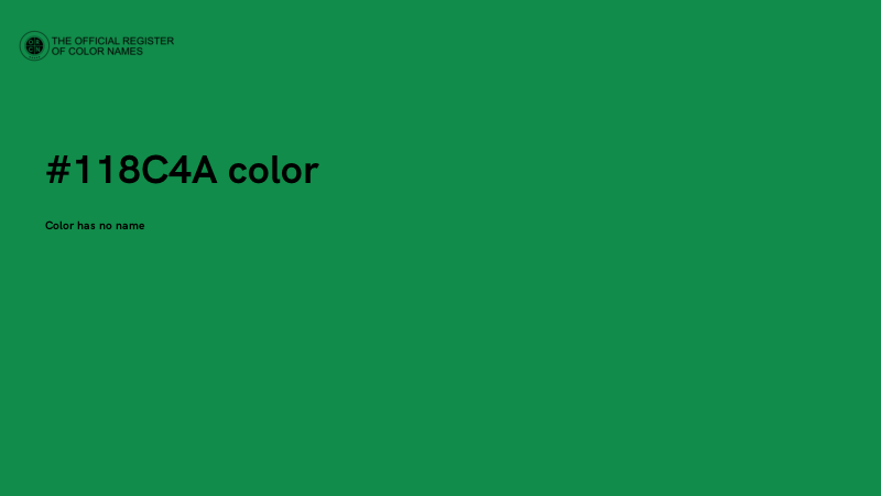 #118C4A color image