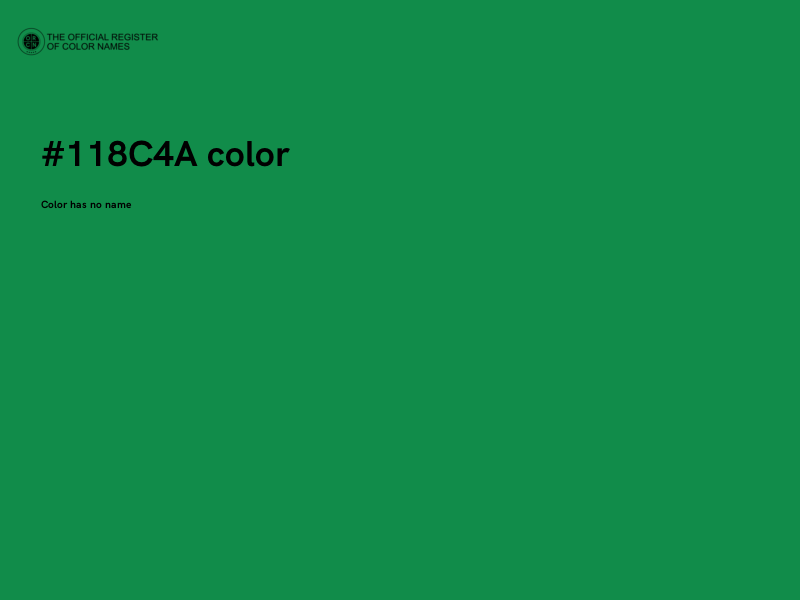 #118C4A color image