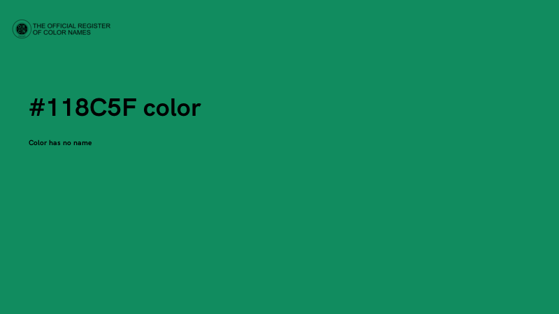 #118C5F color image