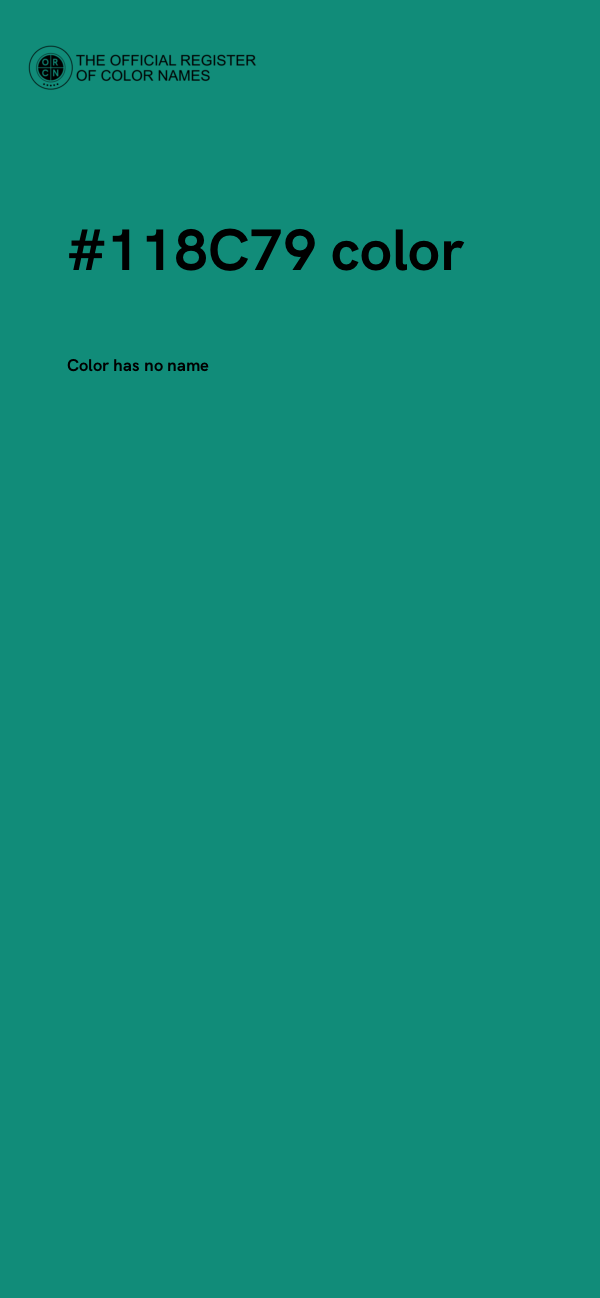#118C79 color image