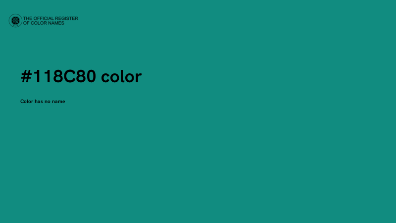#118C80 color image