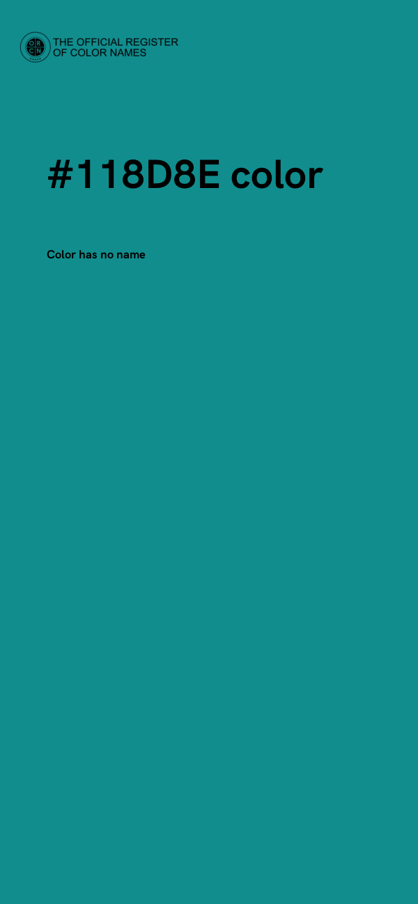 #118D8E color image