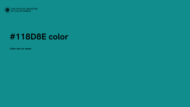 #118D8E color image