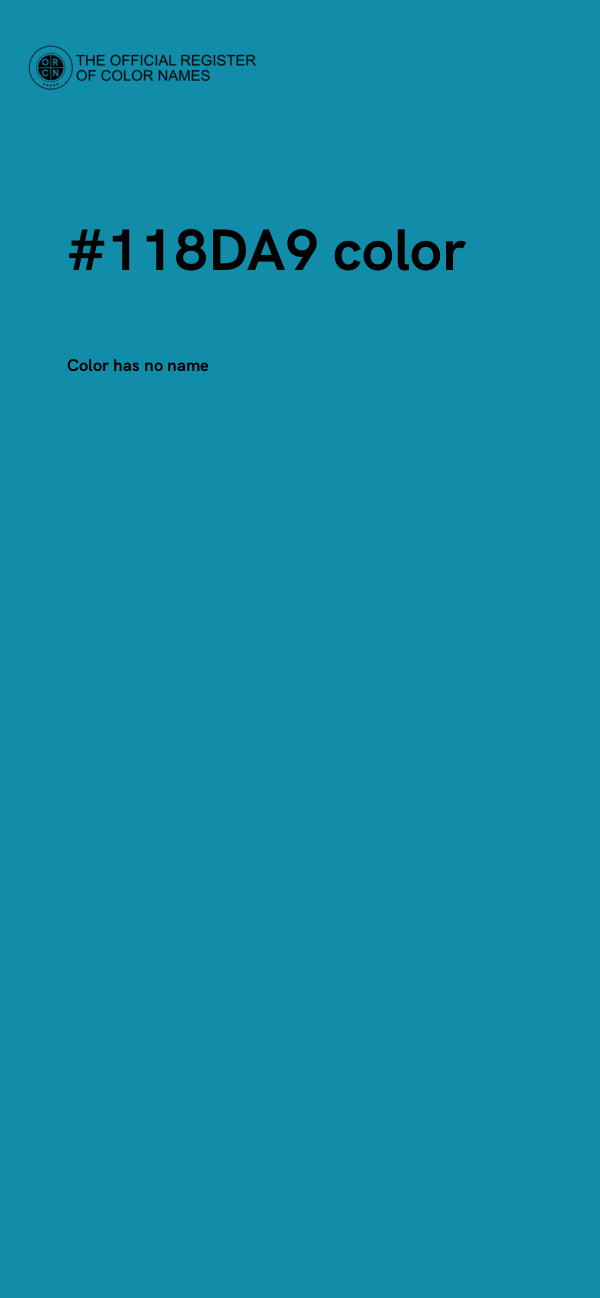 #118DA9 color image