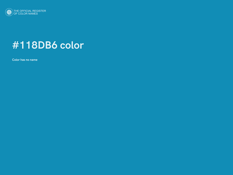 #118DB6 color image