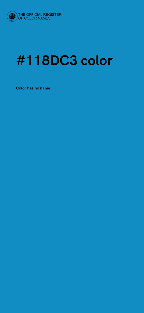#118DC3 color image