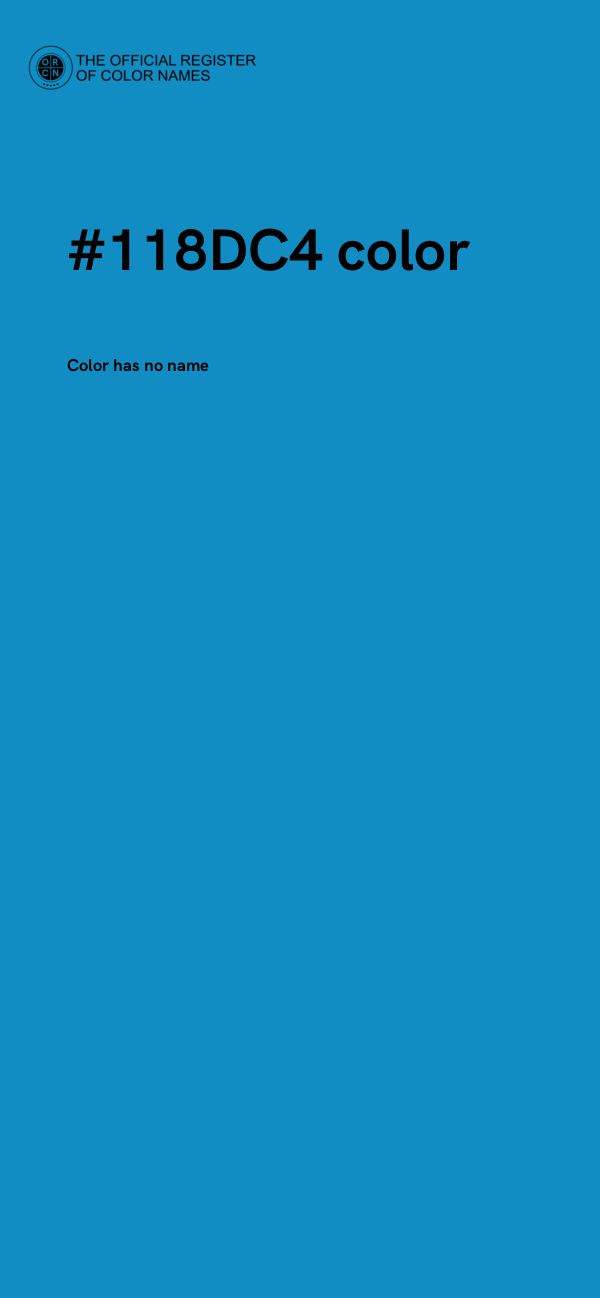 #118DC4 color image