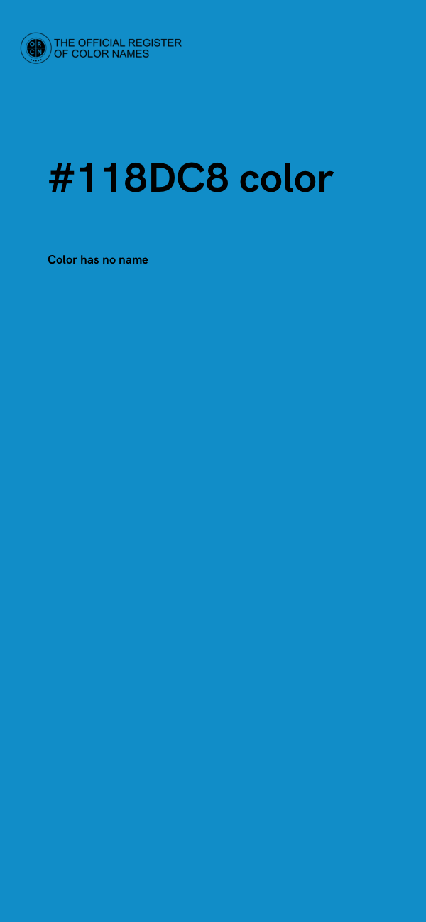 #118DC8 color image