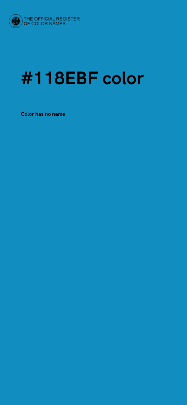 #118EBF color image