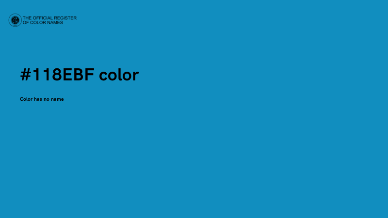 #118EBF color image