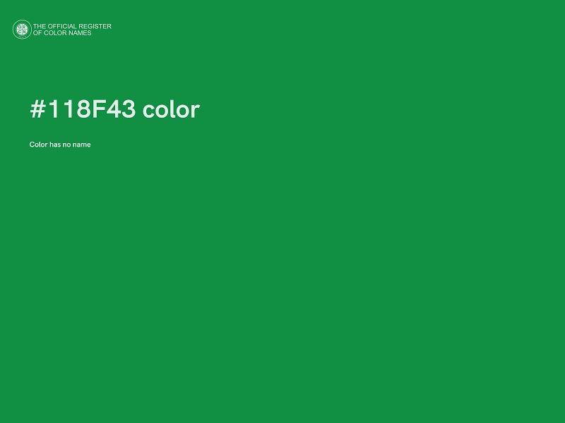 #118F43 color image